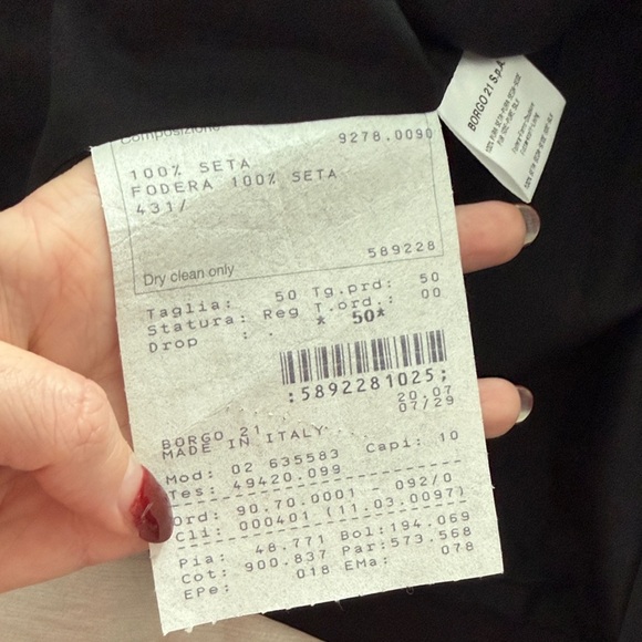 Giorgio Armani Borgo 21 S.P.A Silk Blazer - Picture 5 of 5